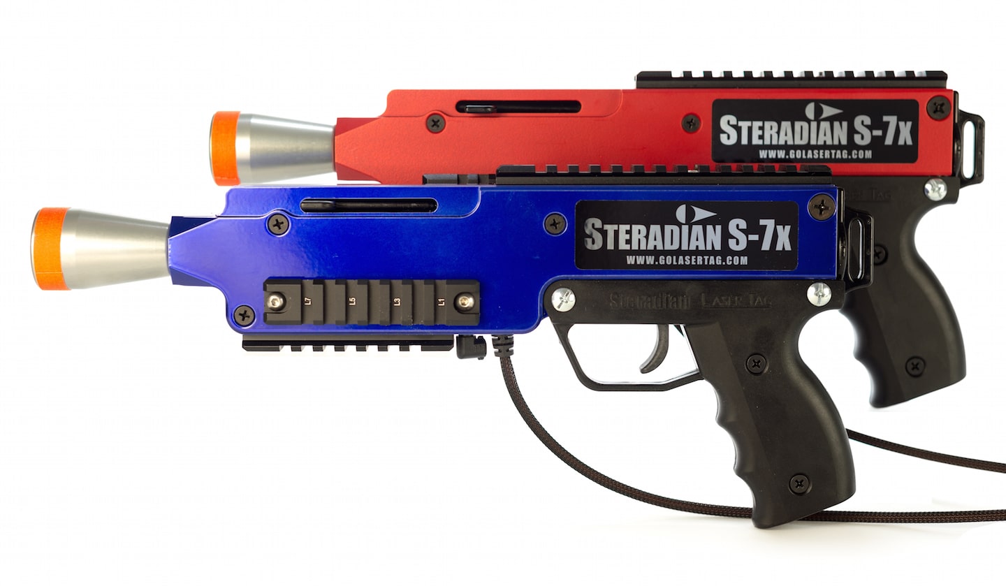 Laser+tag+gun+red+and+blue